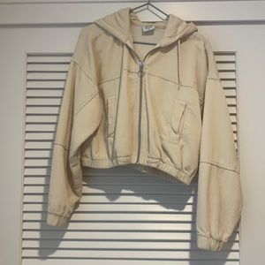 Ribbed cream jacket